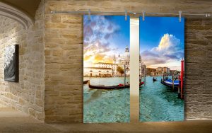 realizzazione porte artistiche in vetro Venezia
